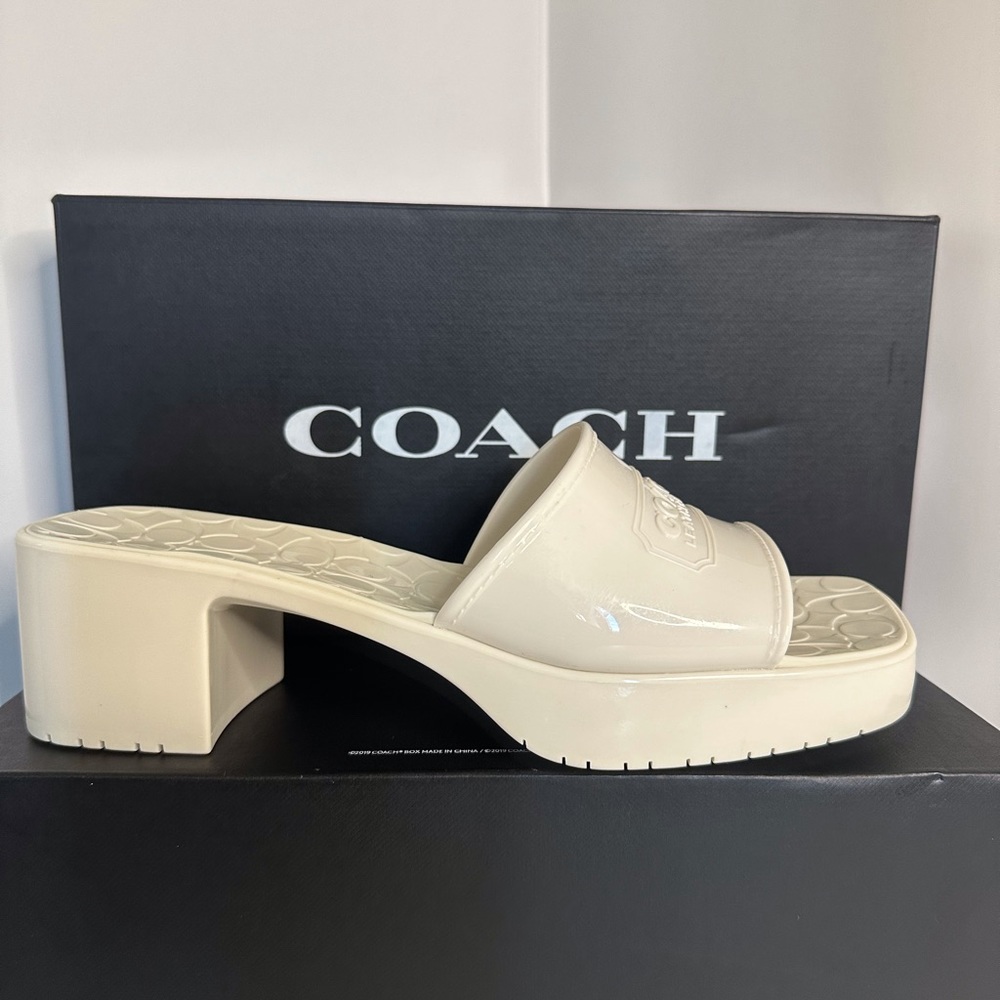 Coach Scarlett Sandals Chalk